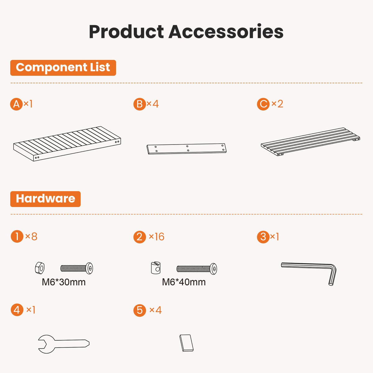 Sweetcrispy assembly tools included for quick, straightforward setup