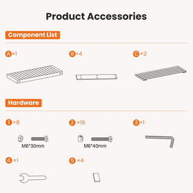 Sweetcrispy assembly tools included for quick, straightforward setup