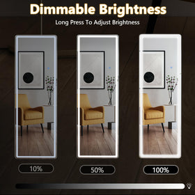 Sweetcrispy bedroom dressing room mirror offers full-body view.