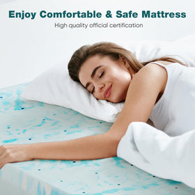 Sweetcrispy memory foam topper is CertiPUR-US certified for safety and durability.