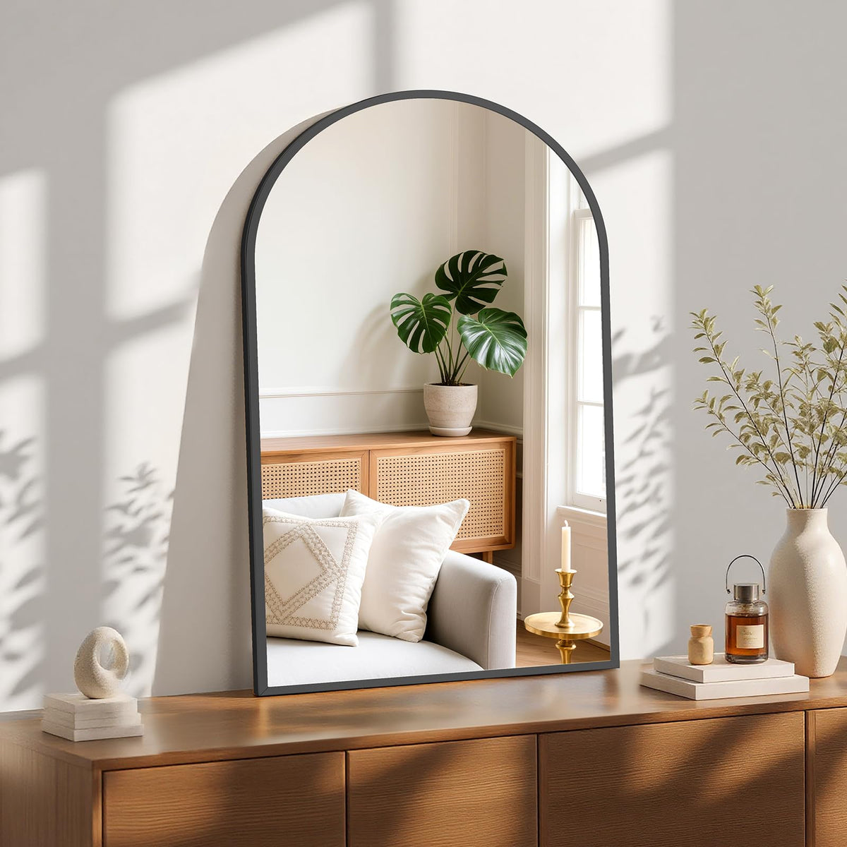 Sweetcrispy decorative mirror enhances entryways and living spaces