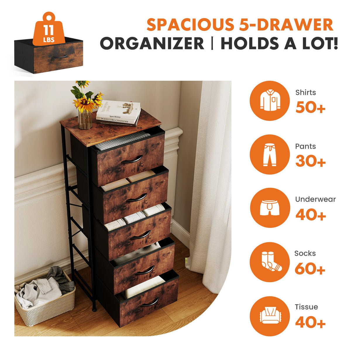Sweetcrispy dresser placed in a bedroom for organized storage