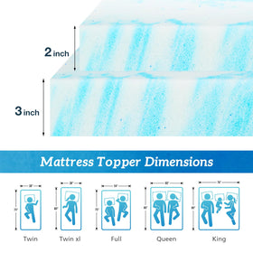 Sweetcrispy memory foam topper close-up highlighting breathable, ventilated design for heat relief