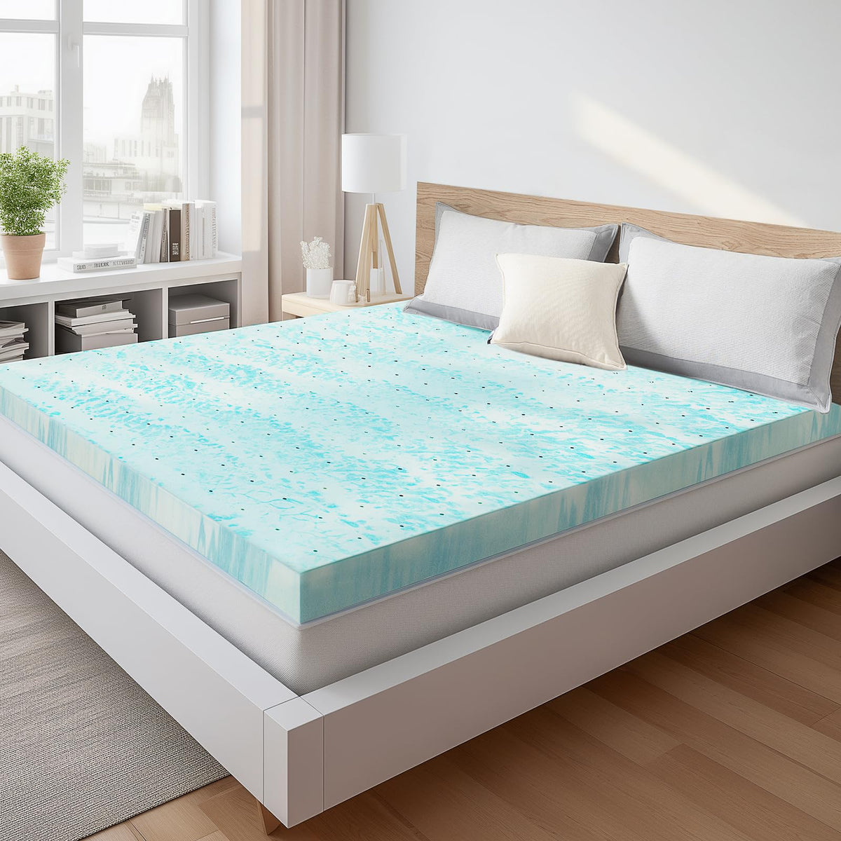 Sweetcrispy mattress topper twin-xl closeup foam detail for supportive comfort.