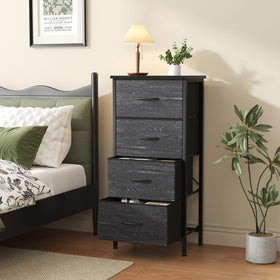 Sweetcrispy nightstand with adjustable legs ensuring stability on uneven floors.