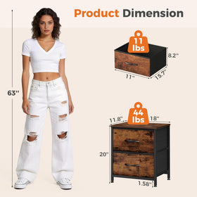 Sweetcrispy nightstand steel-frame design for durable daily use