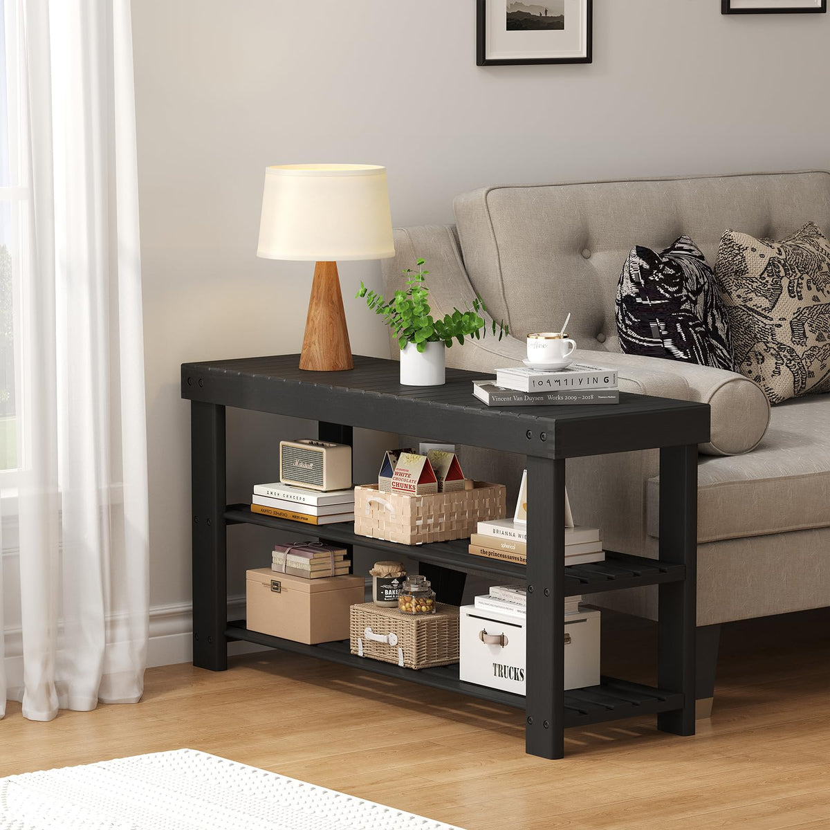 Sweetcrispy Shoe Rack Bench assembly guide highlighting simple setup steps