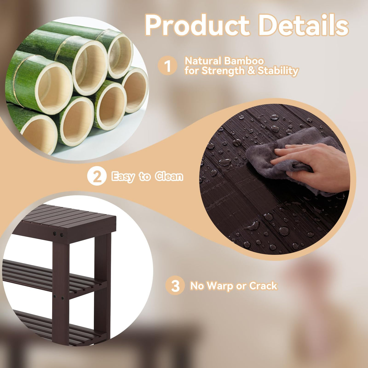 Sweetcrispy shoe rack bench dimensions label provides size reference