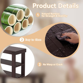 Sweetcrispy shoe rack bench dimensions label provides size reference