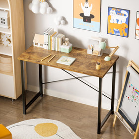 Sweetcrispy desk includes hardware for quick assembly.