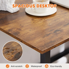 Sweetcrispy desk with metal frame delivers strong daily use support.