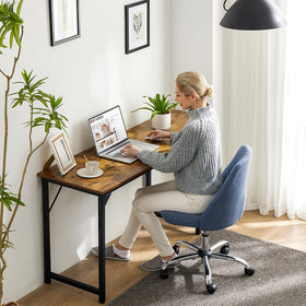 Sweetcrispy desk side view shows compact profile for small spaces.