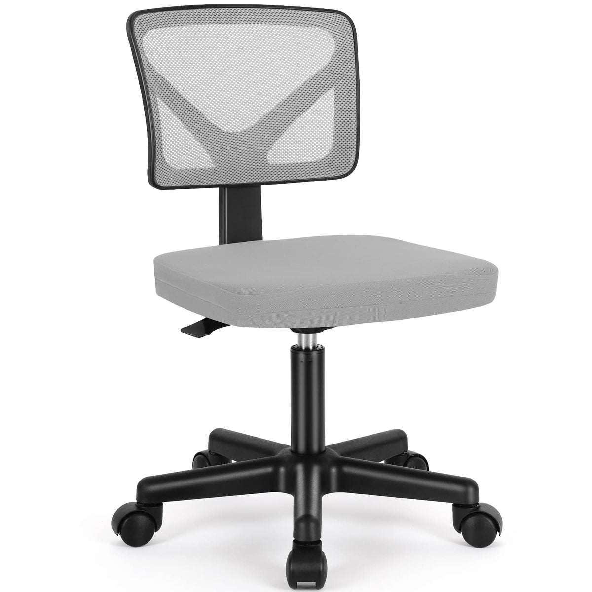 Sweetcrispy small desk chair with Y-shaped backrest supports lower back during long study sessions