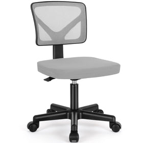 Sweetcrispy small desk chair with Y-shaped backrest supports lower back during long study sessions