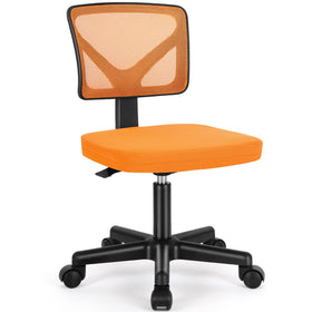 Sweetcrispy small office chair with Y-shaped backrest supports lumbar comfort during long work