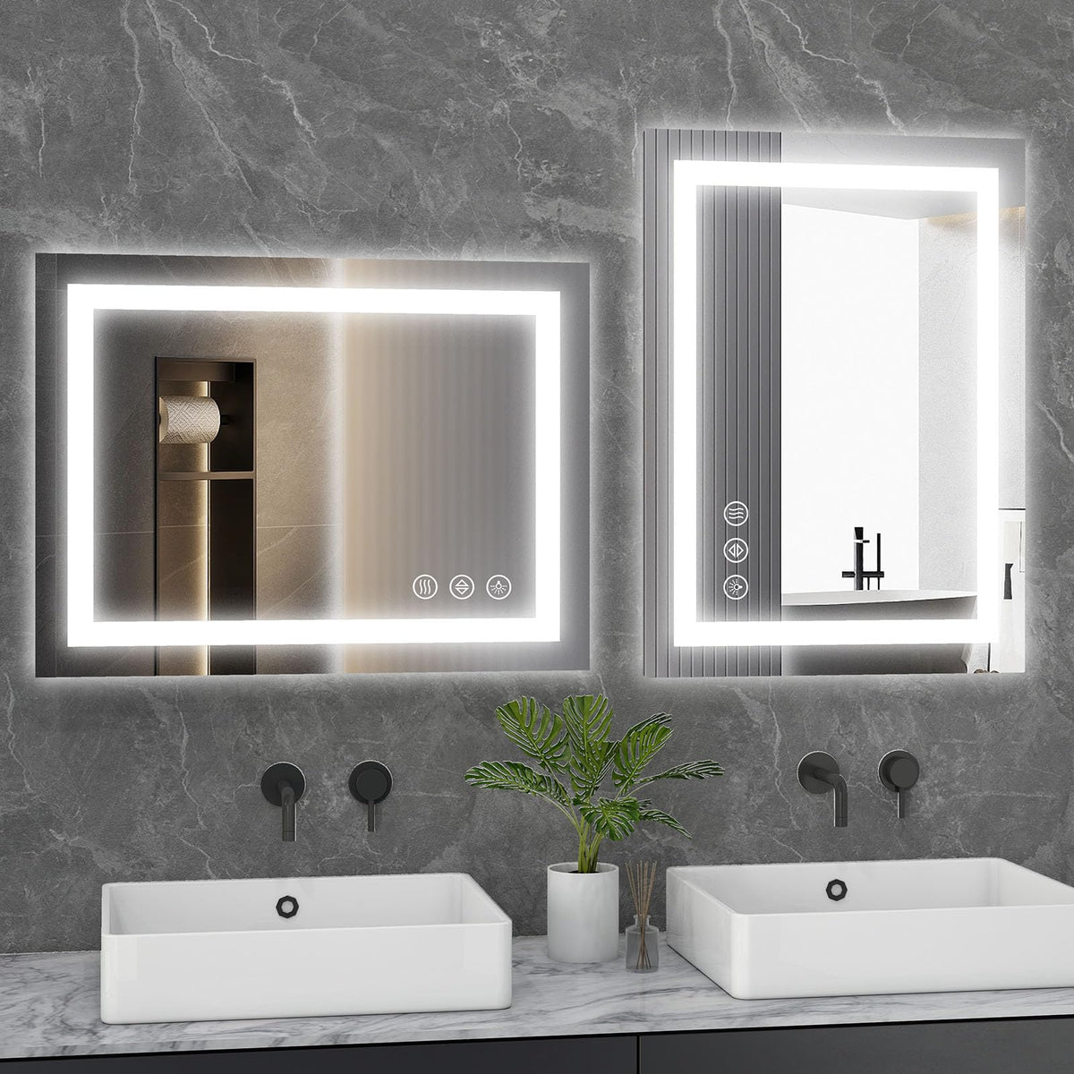 Sweetcrispy mirror with three color temperatures for versatile makeup lighting.