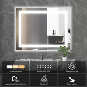 Sweetcrispy mirror brightness is dimmable for subtle grooming tasks.