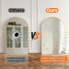 Sweetcrispy mirror as a stylish wall decor piece in entryways or living rooms.