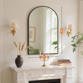 Sweetcrispy vanity mirror ideal for dressing areas and makeup