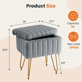 Sweetcrispy vanity stool has non-slip feet to protect floors during use.