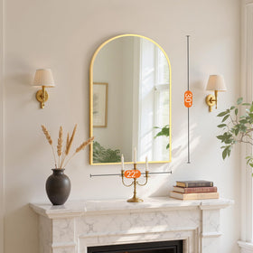 Sweetcrispy wall-mounted vanity mirror suited for bathrooms, bedrooms, and living spaces.