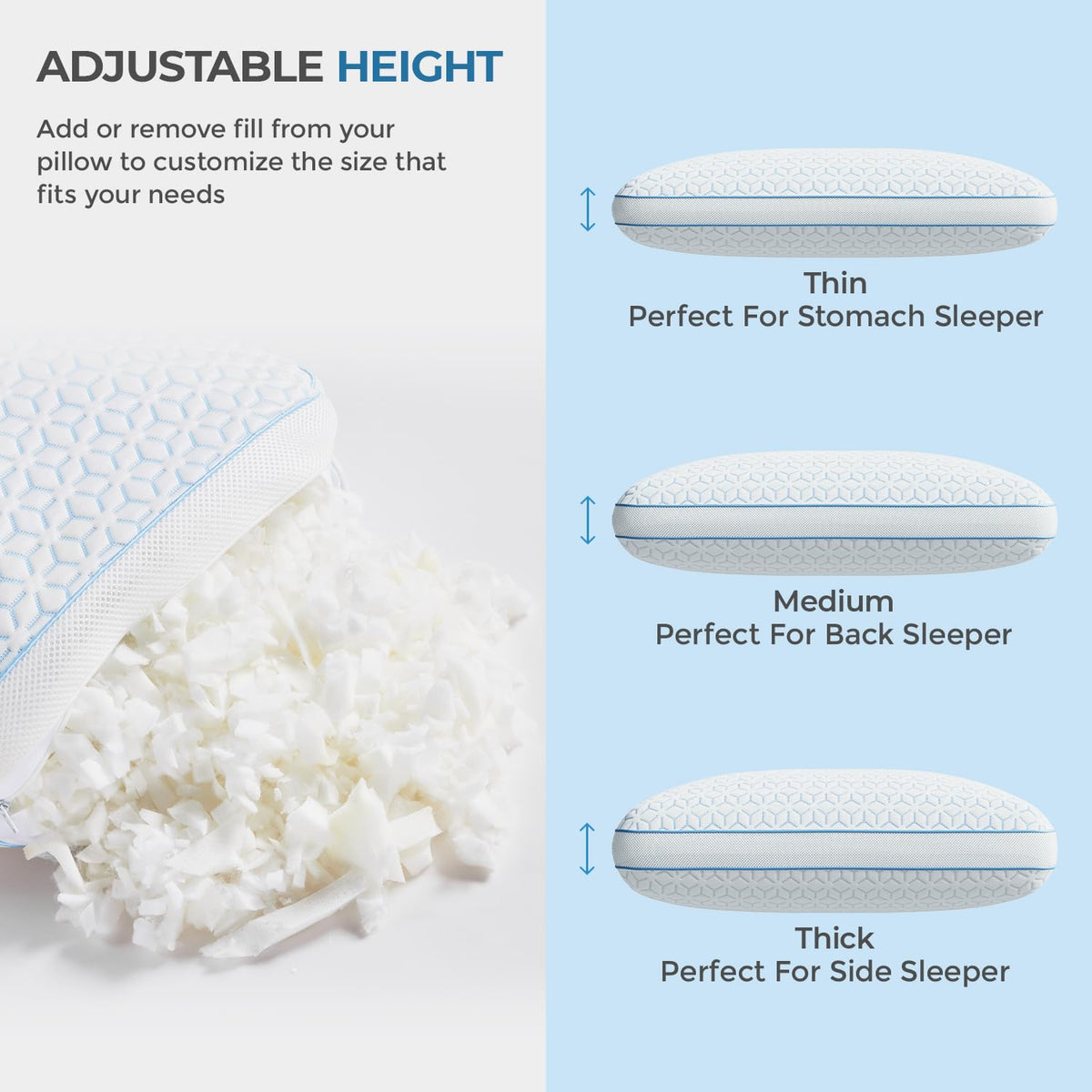Sweetnight soft fabric side providing cozy comfort year-round