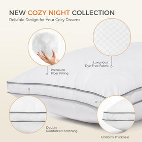 SweetNight pillowcase fabric is skin-friendly and breathable for cool sleep.