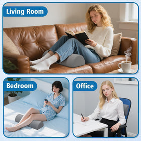 SweetSlubr multi-position use demonstrates versatility for back and side sleeping.