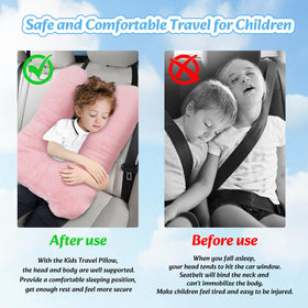 Swemos travel pillow adjustable length snaps for comfort