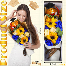 Swiffen soap sunflower bouquet ready for display at ceremonies