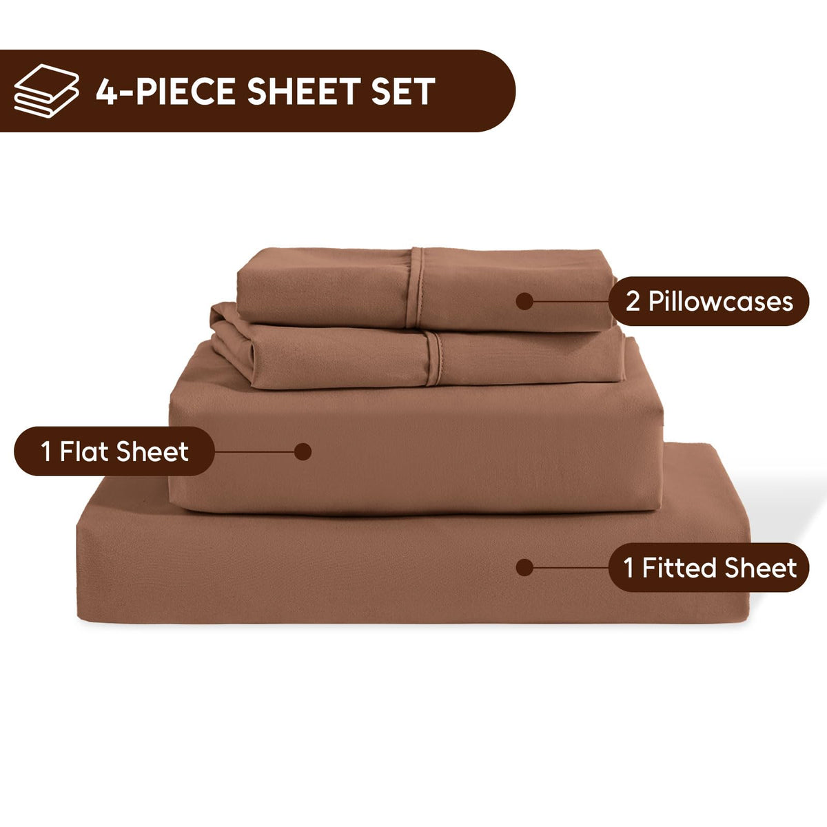 Swiftify Queen Sheet Set breathable microfiber keeps sleep cool and comfortable.