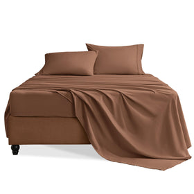 Swiftify Queen Sheet Set pillowcases offer ultra-soft microfiber and hotel luxury.