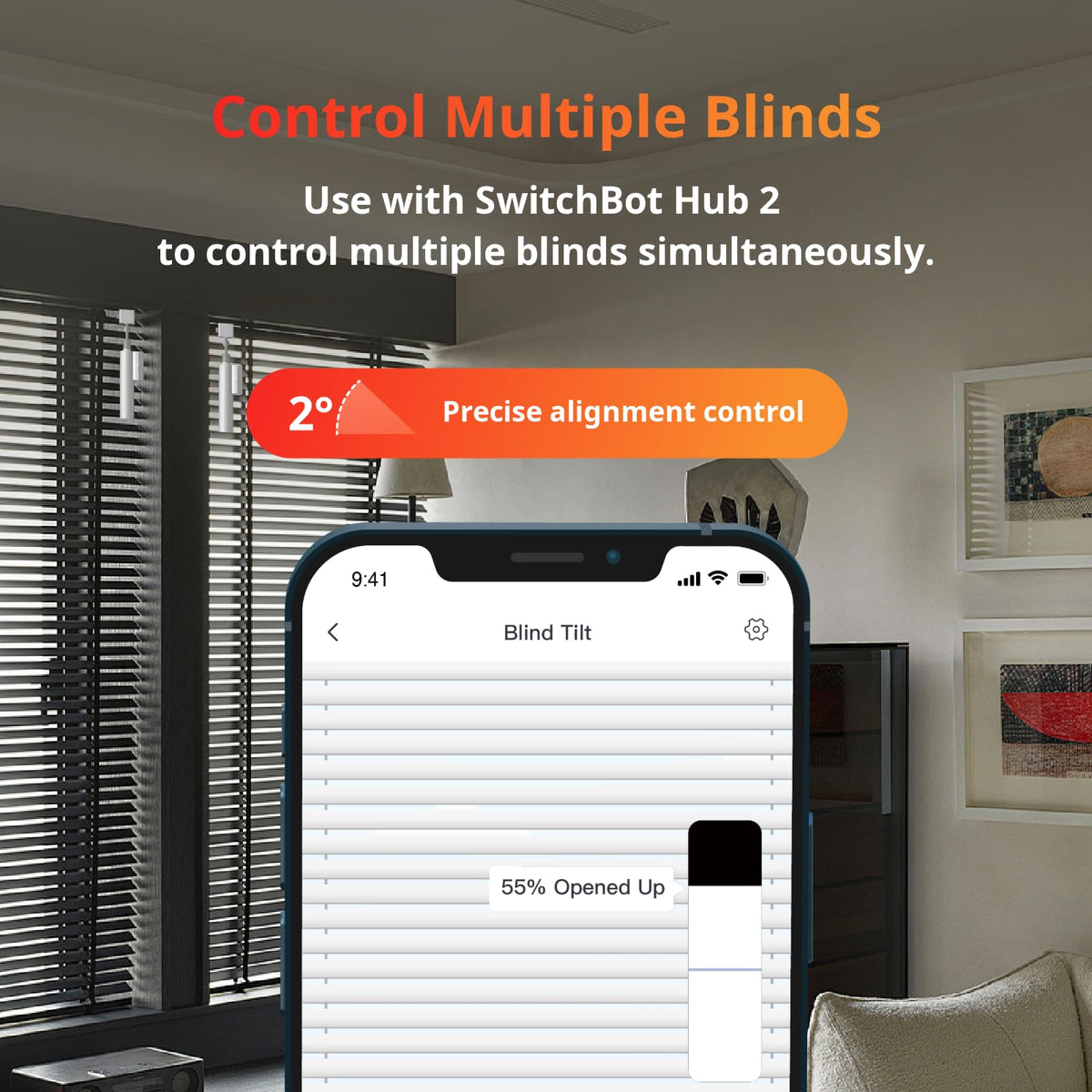 SwitchBot built-in 2000mAh battery supports extended, maintenance-free operation.
