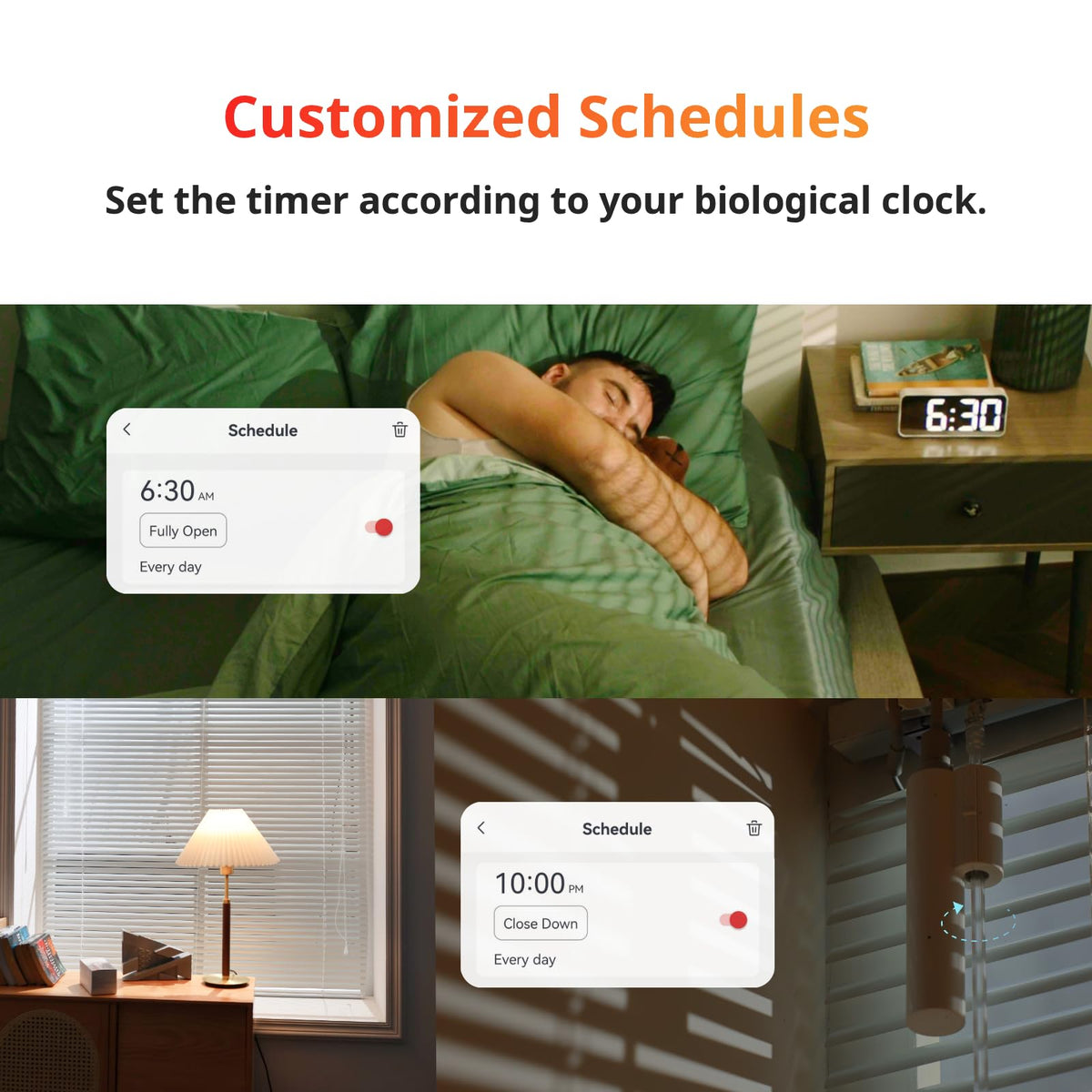 SwitchBot light sensor auto-adjusts tilt to maintain consistent brightness.