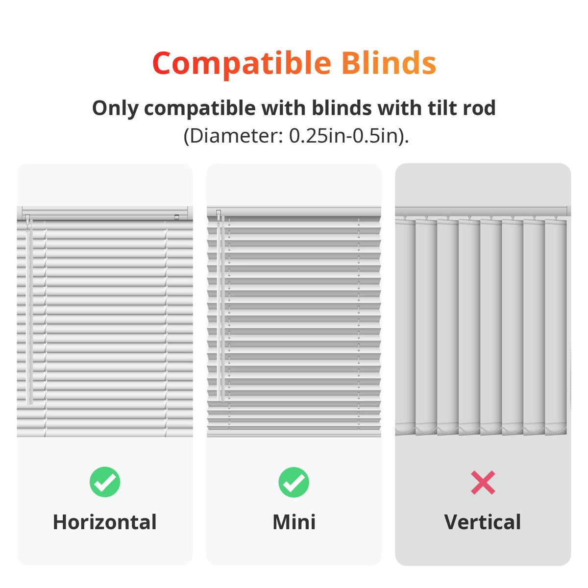 SwitchBot tilt mechanism offers precise 2° adjustments for accurate blind angles.