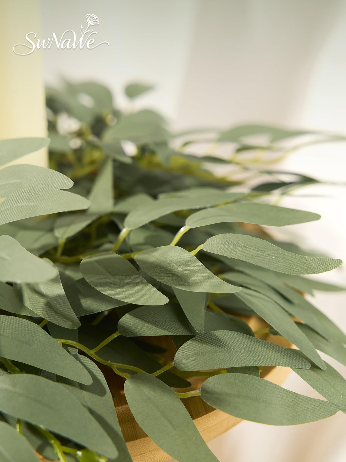 SWNAWE artificial Italian ruscus branch ideal for wedding bouquets