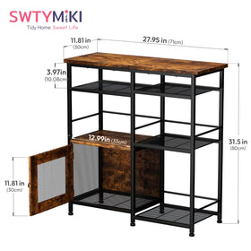 SWTYMIKI Coffee Bar Cabinet Station multi-scene-use supports living room, kitchen, or office setups