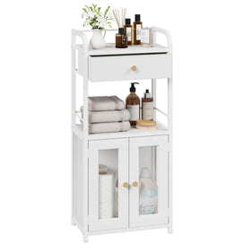 SWTYMIKI bathroom cabinet front with drawer for discreet storage and organization