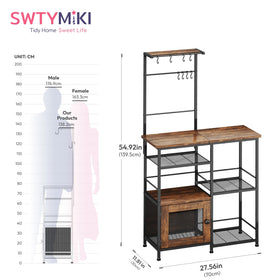 SWTYMIKI espresso bakers rack easy assembly and durable finish