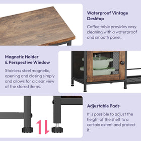 SWTYMIKI espresso bakers rack sturdy frame prevents wobble on uneven floors