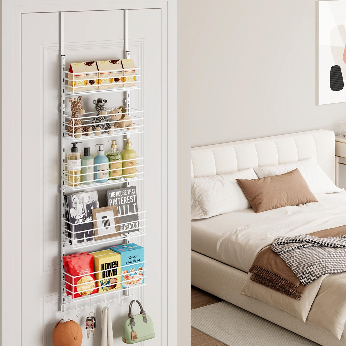SWTYMIKI ideal for nurseries and pantries to organize toys, snacks, and bottles