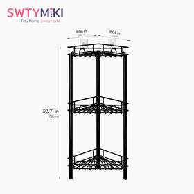 SWTYMIKI 12 hooks organize razors and washcloths at a glance