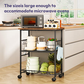 SWTYMIKI double-basket cart keeps spices and snacks within easy reach