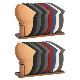 SWTYMIKI hat organizer tabletop keeps caps visible and accessible on desktop or shelf.