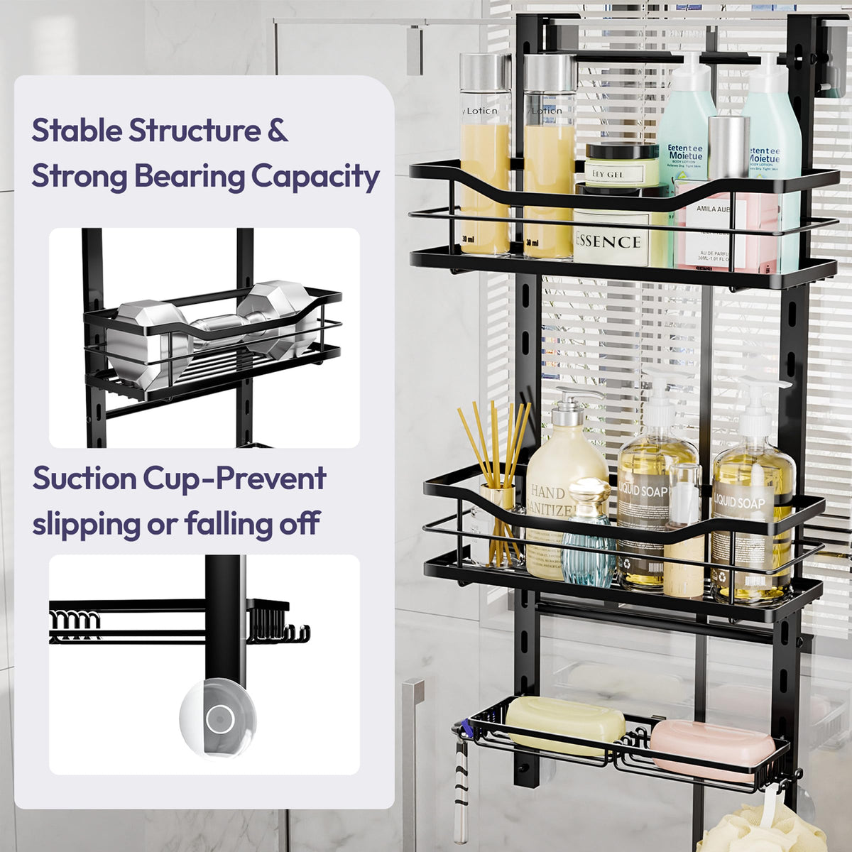 SWTYMIKI tool-free installation requires no drilling and uses secure hanging method