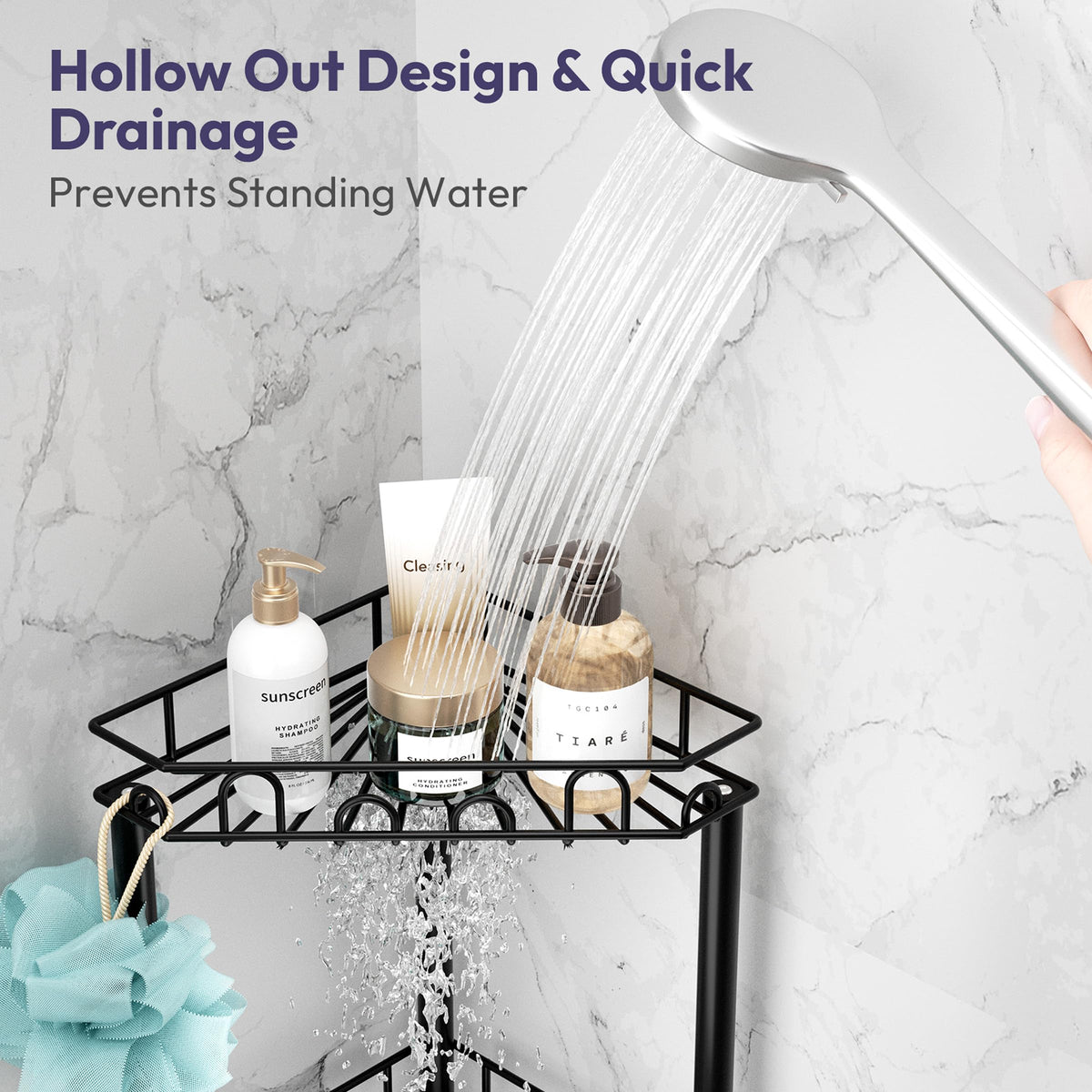 SWTYMIKI perforated drainage design prevents water pooling after showers