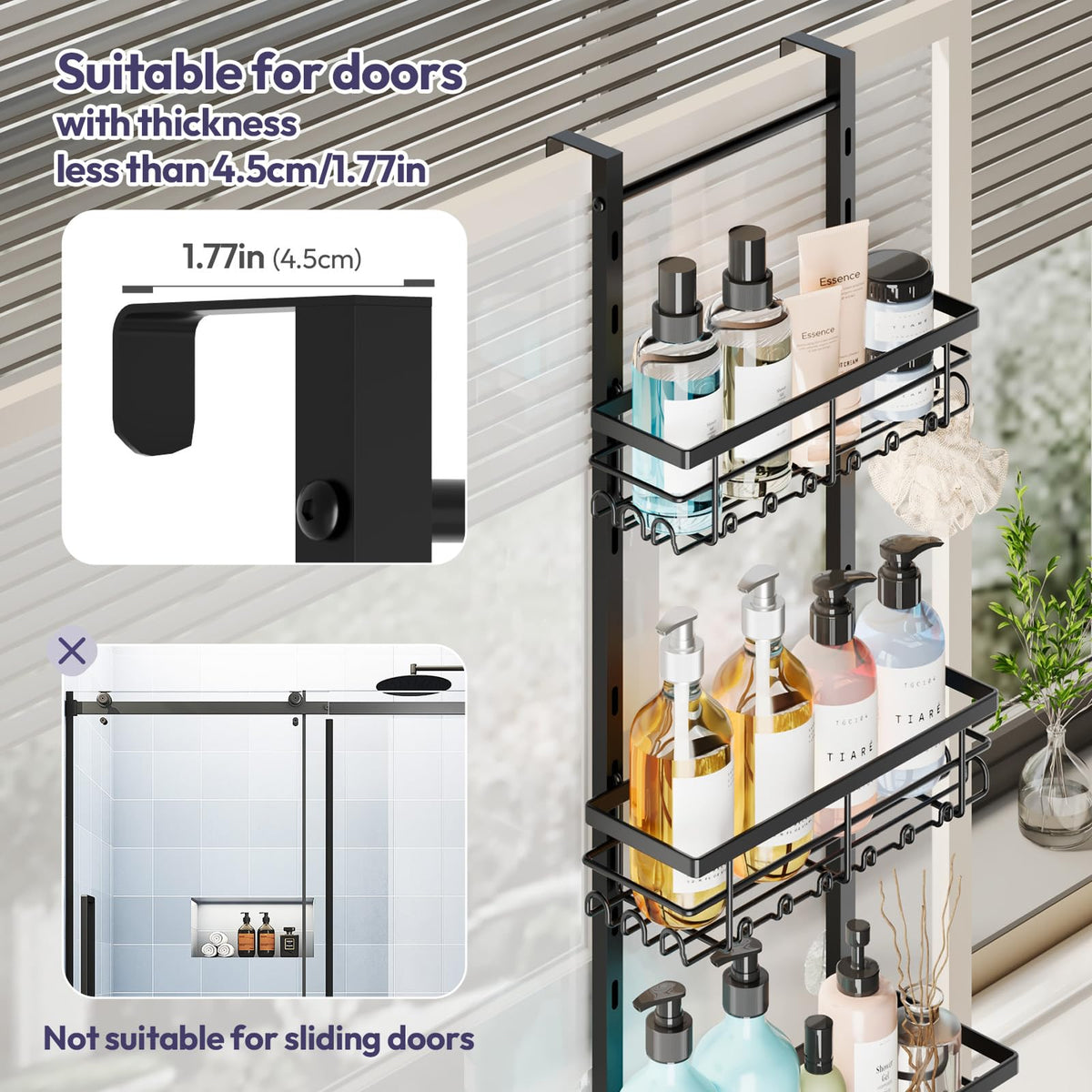 SWTYMIKI quick drainage hanging basket prevents water buildup