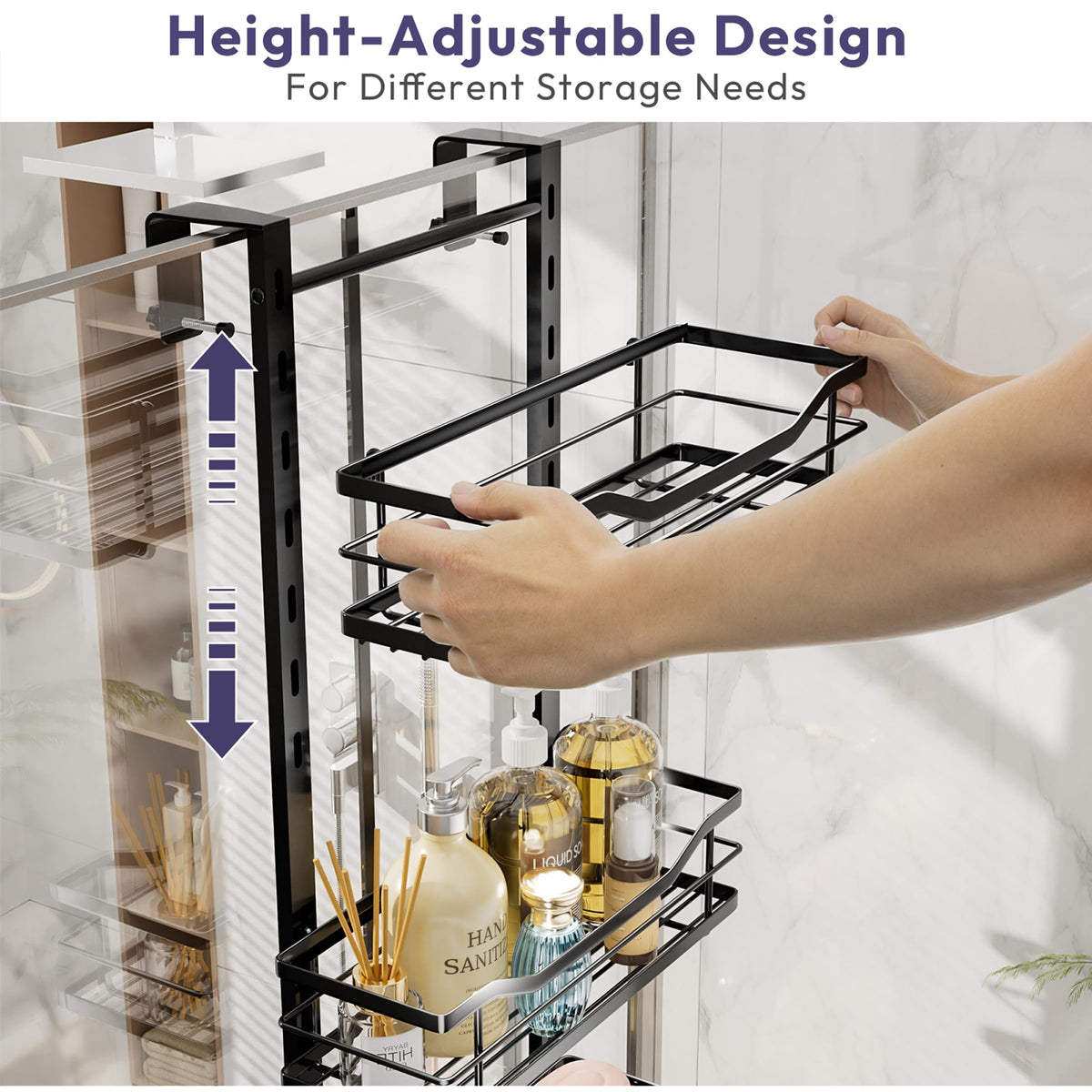 SWTYMIKI rust-resistant stainless steel design withstands humid bathroom environments