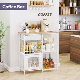 SWTYMIKI wood and iron structure emphasizes durability for busy kitchens.