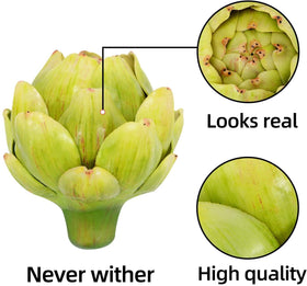 Sxowihz artichoke kitchen display adds greenery with low maintenance.